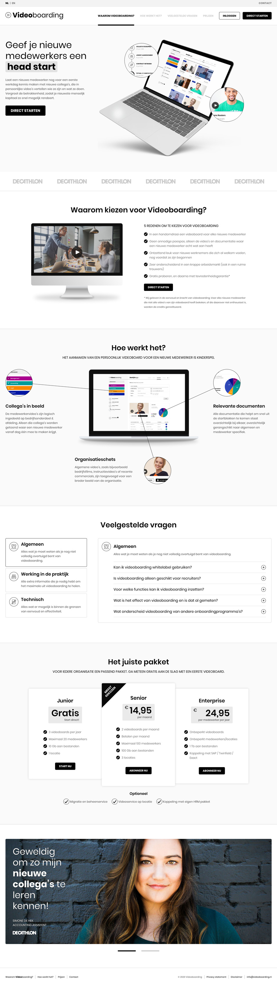 Nieuwe collega's in beeld - Scherm 1