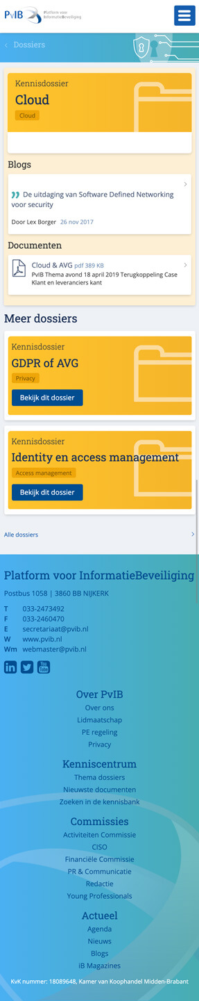 Platform voor Informatie Beveiliging - Scherm 3