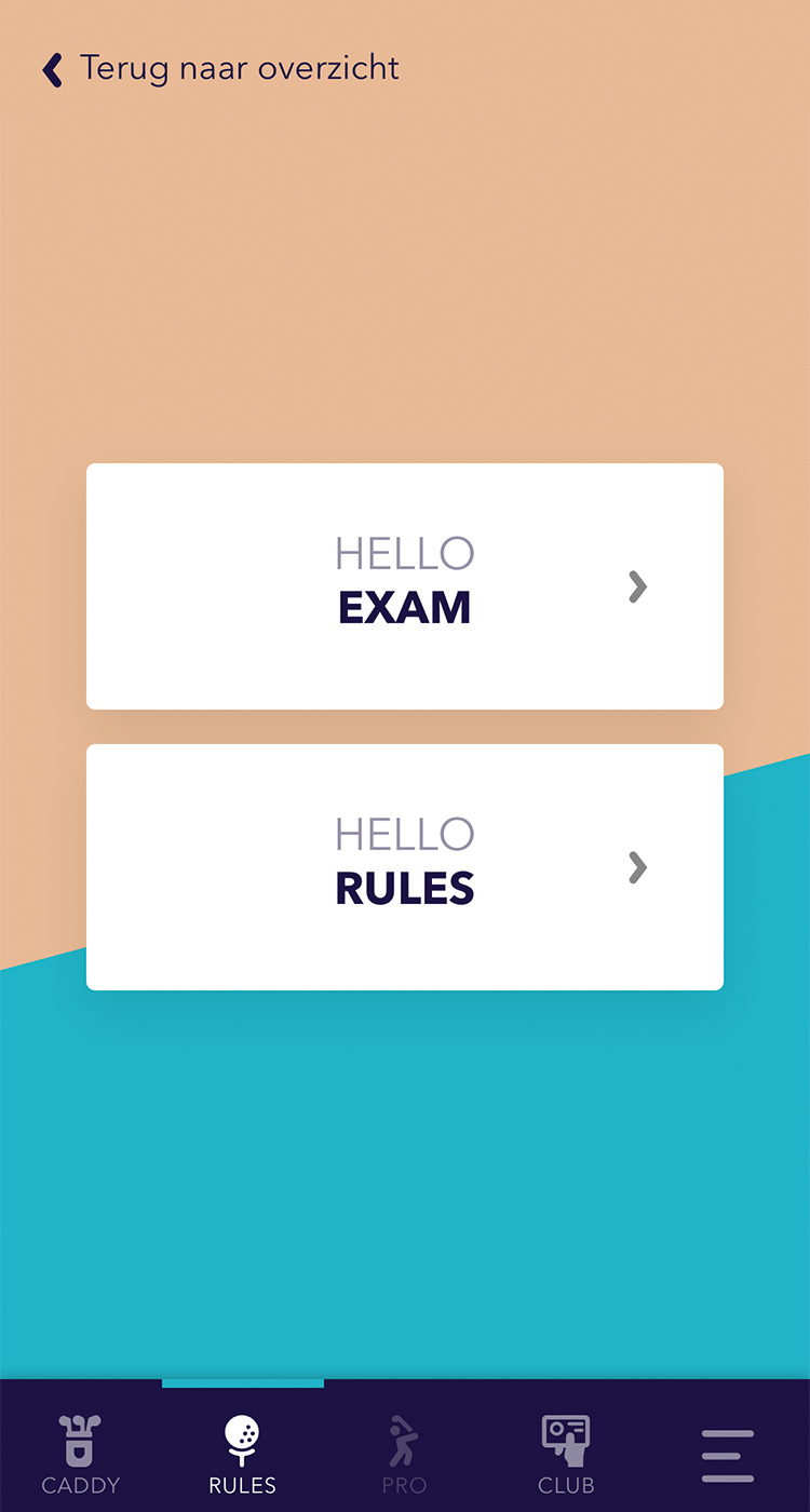Hello Caddy app voor en door golfers - Scherm 3