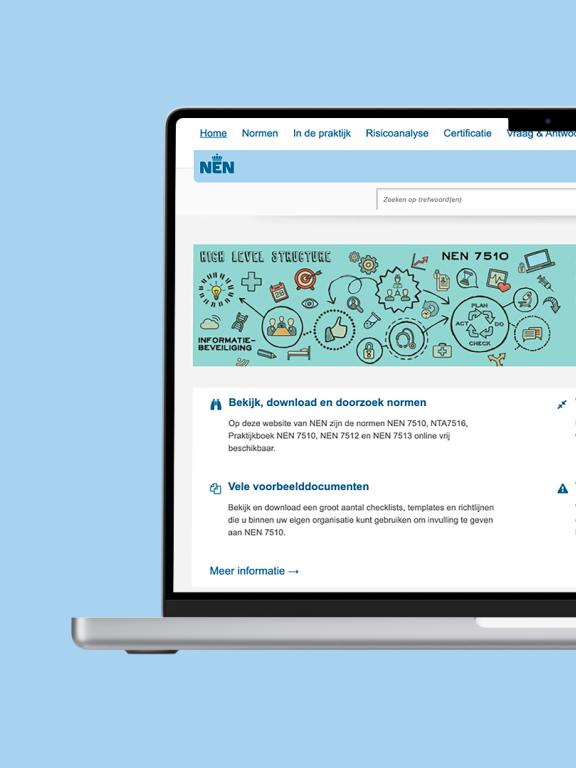 NEN Werken met Platform laptop