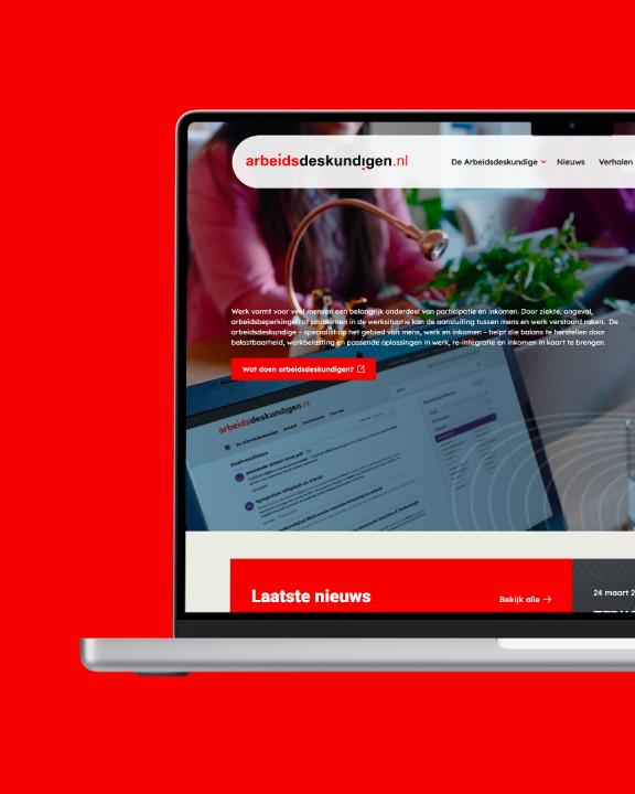 NVvA Arbeidsdeskundigen laptop